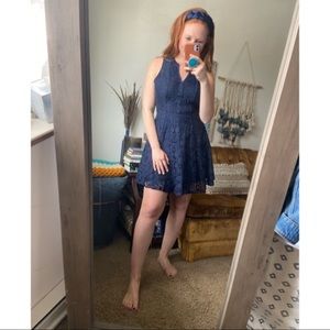 Navy Lace Dress